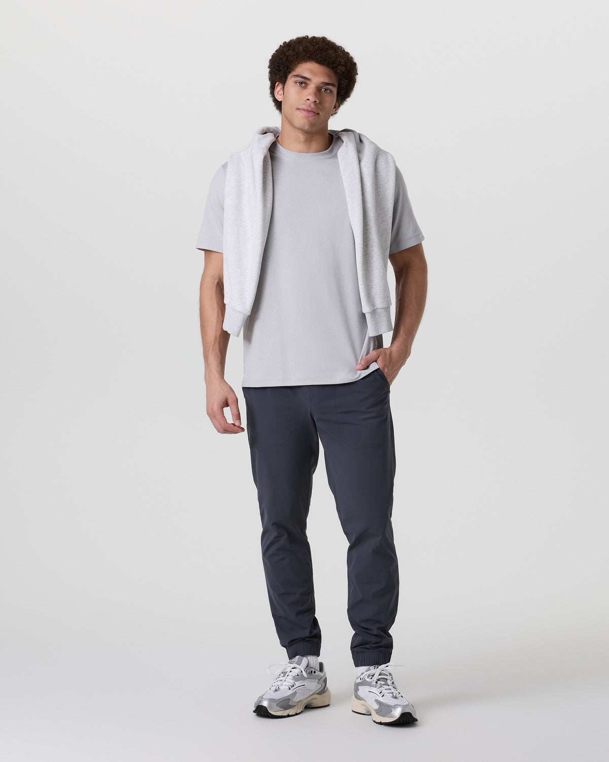 Short Sleeve Ponto Tee - Relaxed Fit Frost Grey Heather | Vuori On sale
