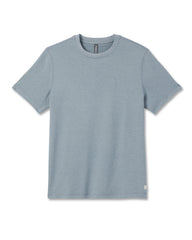 Short Sleeve Ponto Performance Tee Dusty Blue Heather | Vuori Online