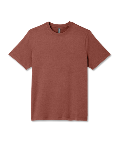 Short Sleeve Ponto Performance Tee Firebrick Heather | Vuori Outlet