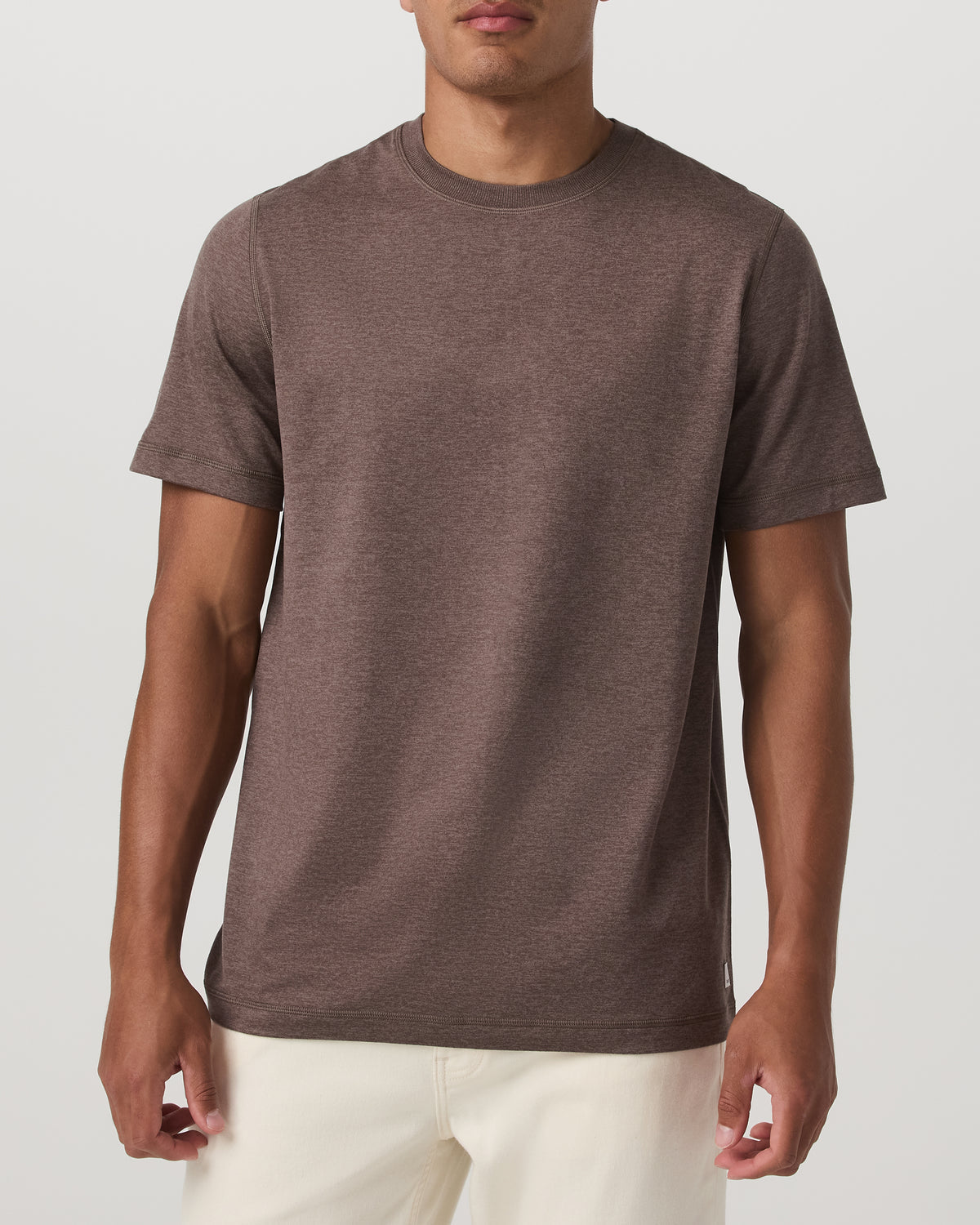 Men's Short Sleeve Ponto Performance Tee Elm Heather | Vuori Clothing