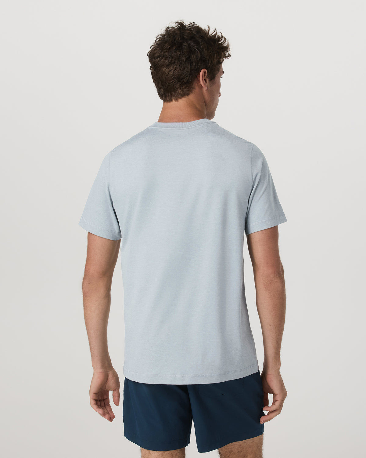 Short Sleeve Ponto Performance Tee Harbor Grey Heather | Vuori