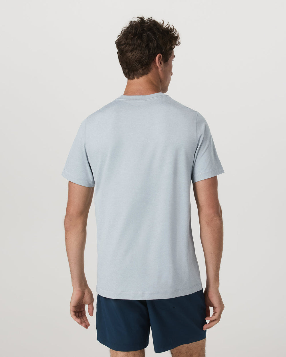 Short Sleeve Ponto Performance Tee Harbor Grey Heather | Vuori