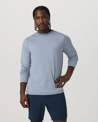 Long Sleeve Ponto Performance Tee Blue Dusk Heather | Vuori Sale