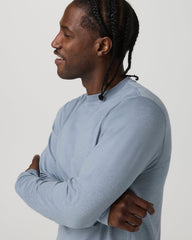 Long Sleeve Ponto Performance Tee Blue Dusk Heather | Vuori Sale