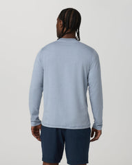 Long Sleeve Ponto Performance Tee Blue Dusk Heather | Vuori Sale