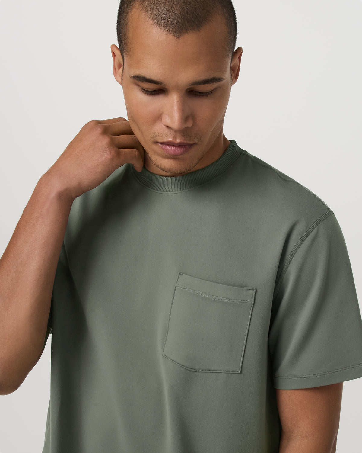 Short Sleeve Ponto Pocket Tee - Relaxed Fit Light Oregano | Vuori On sale