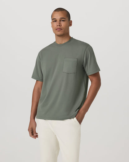 Short Sleeve Ponto Pocket Tee - Relaxed Fit Light Oregano | Vuori On sale