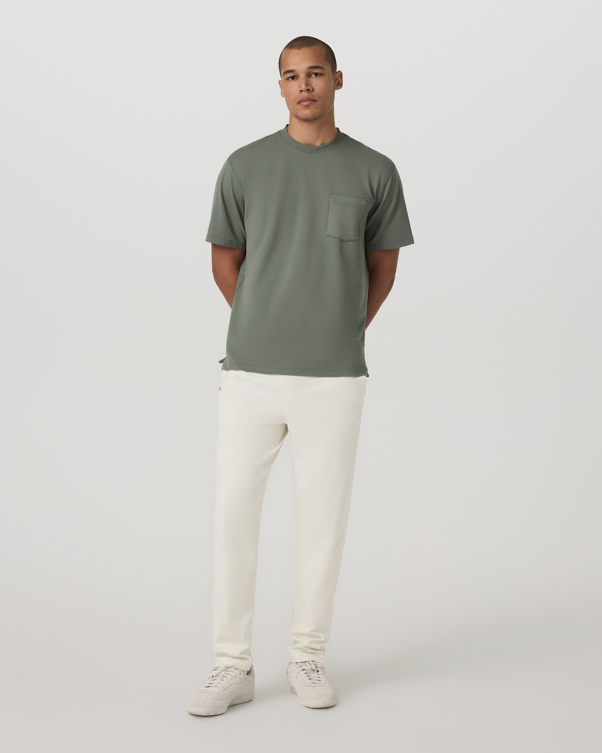 Short Sleeve Ponto Pocket Tee - Relaxed Fit Light Oregano | Vuori On sale