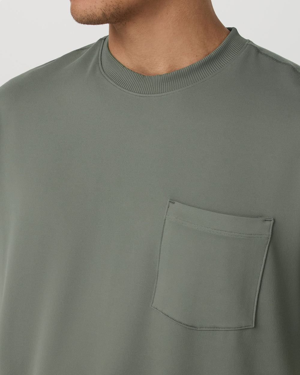 Short Sleeve Ponto Pocket Tee - Relaxed Fit Light Oregano | Vuori On sale
