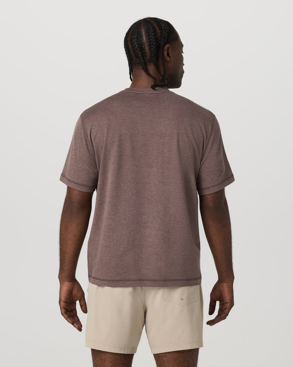 Short Sleeve Ponto Tee - Relaxed Fit Elm Heather | Vuori For sale