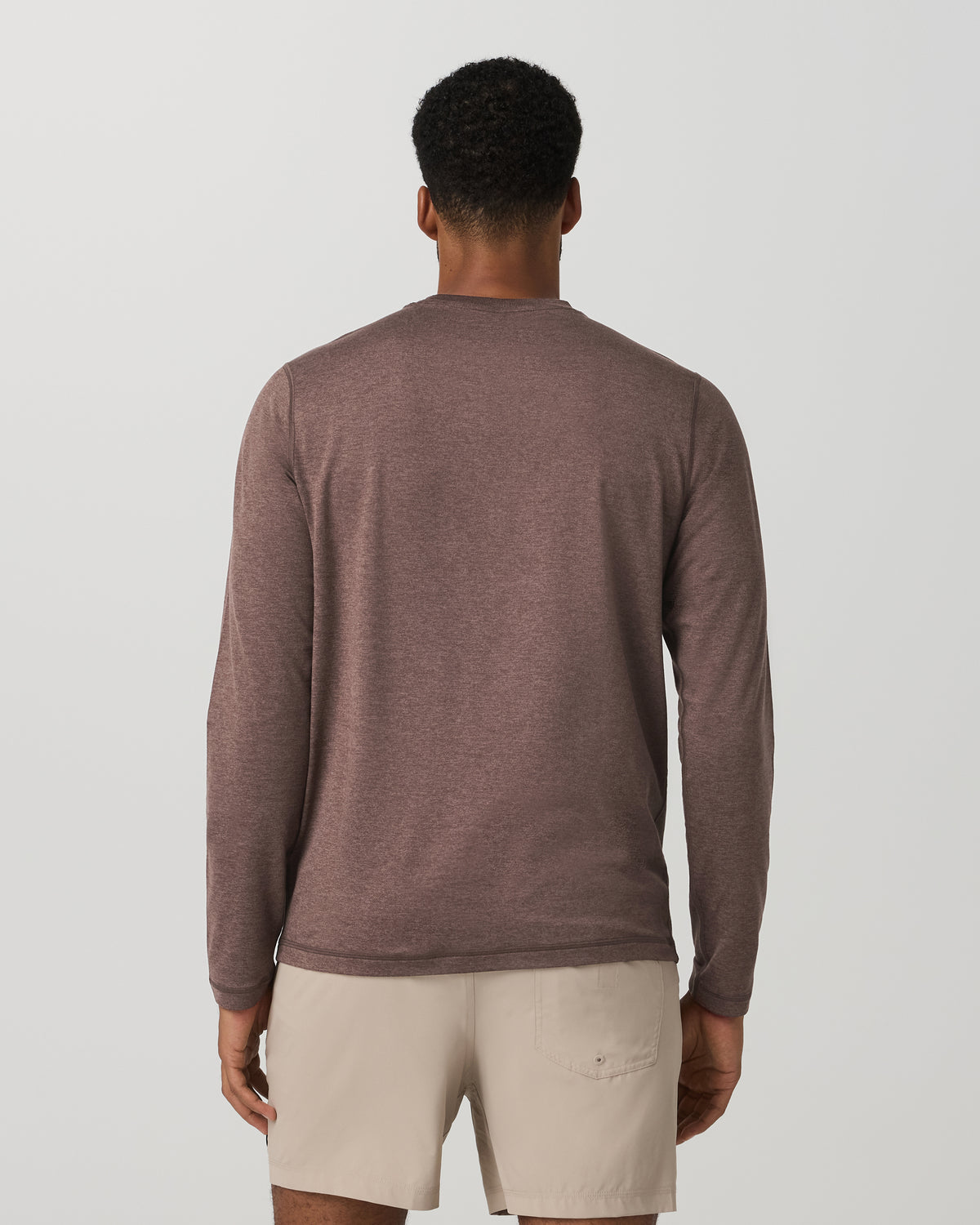 Men's Long Sleeve Ponto Performance Tee Elm Heather | Vuori Online