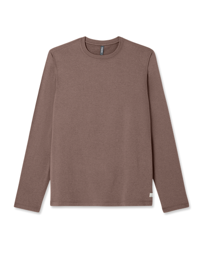 Men's Long Sleeve Ponto Performance Tee Elm Heather | Vuori Online