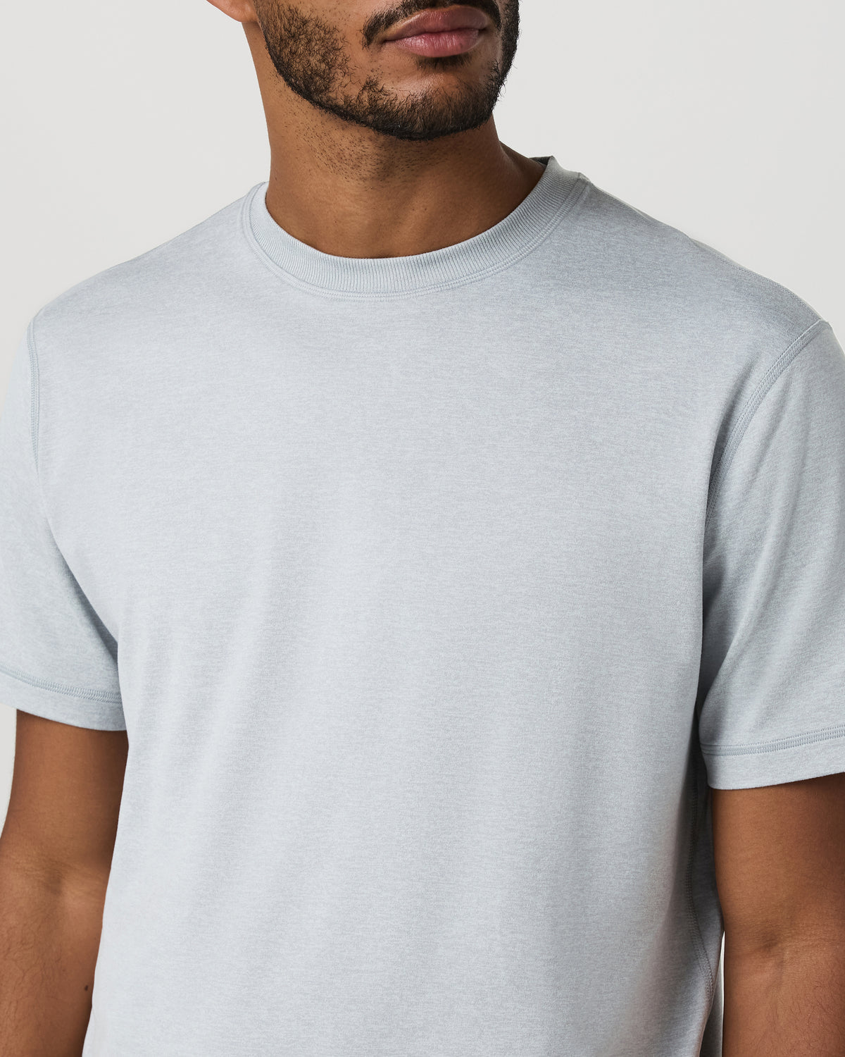Short Sleeve Ponto Tee - Relaxed Fit Harbor Grey Heather | Vuori Outlet