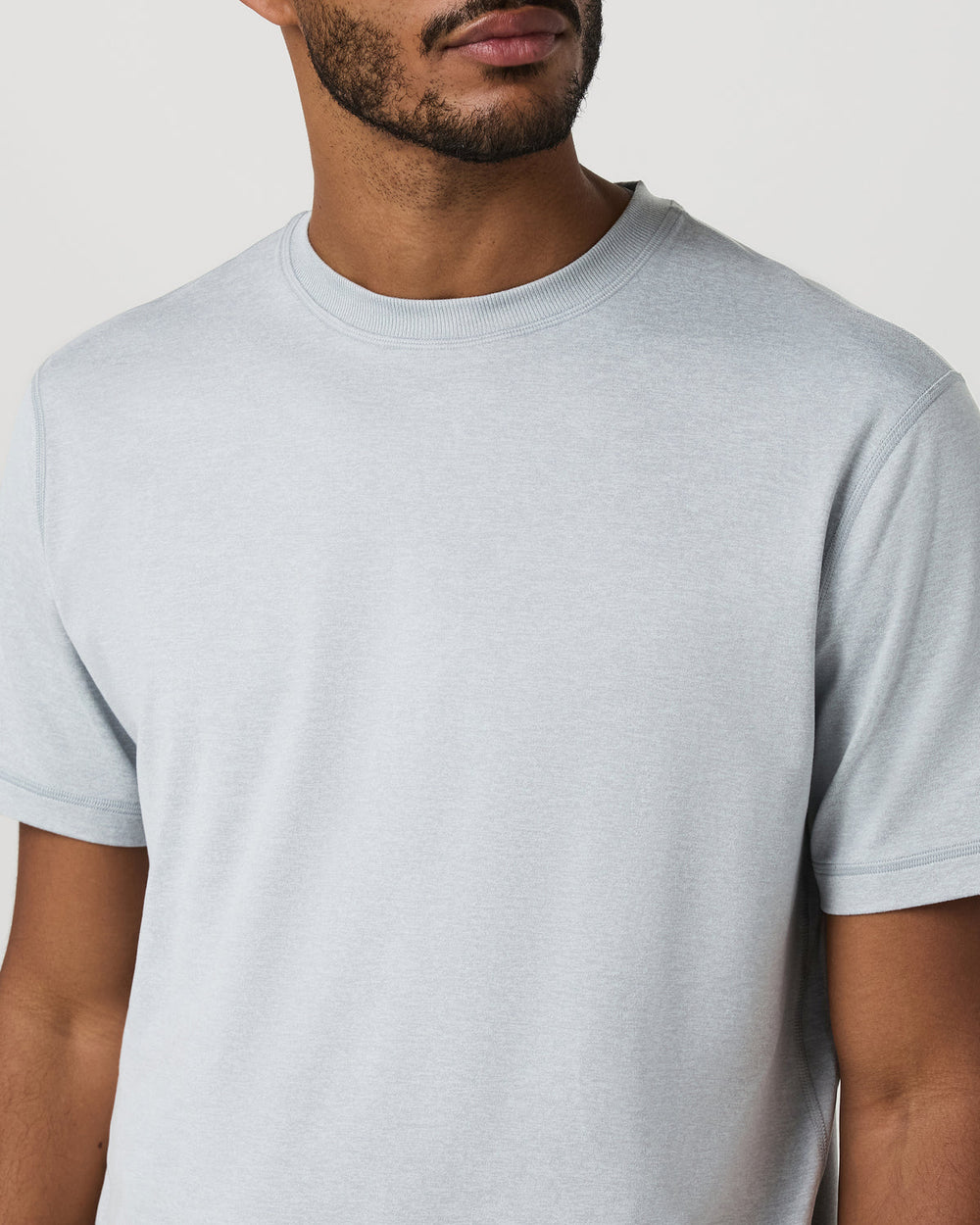 Short Sleeve Ponto Tee - Relaxed Fit Harbor Grey Heather | Vuori Outlet