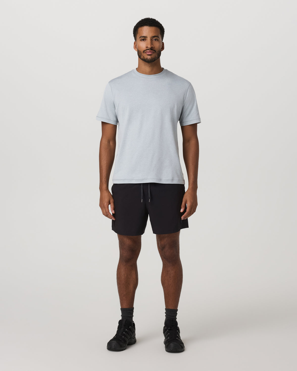 Short Sleeve Ponto Tee - Relaxed Fit Harbor Grey Heather | Vuori Outlet