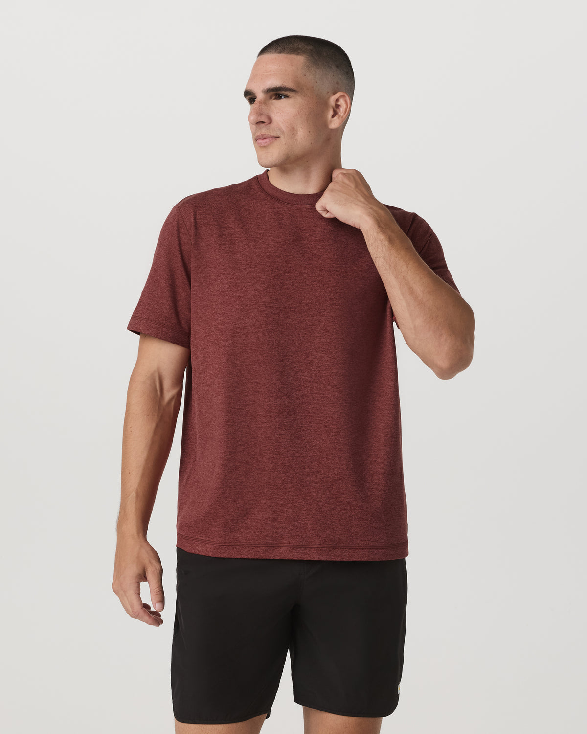 Men's Short Sleeve Ponto Tee - Relaxed Spiced Apple | Vuori Clothing