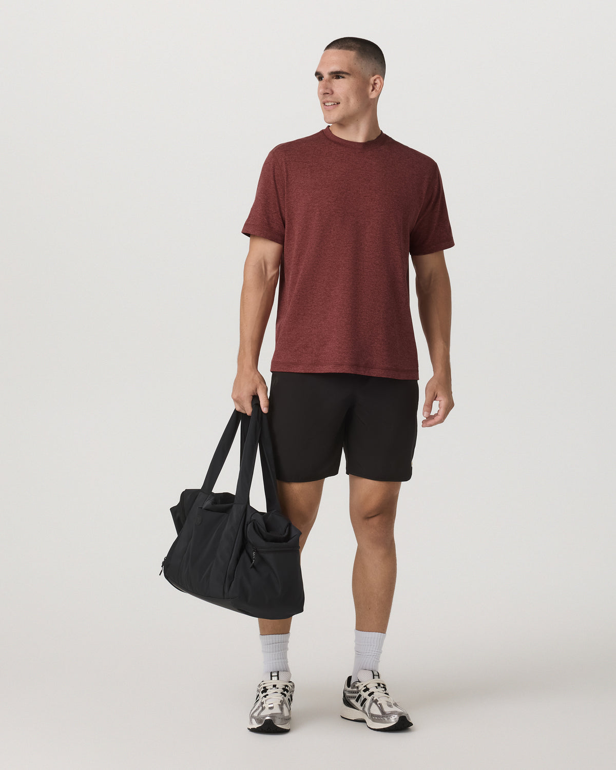 Men's Short Sleeve Ponto Tee - Relaxed Spiced Apple | Vuori Clothing