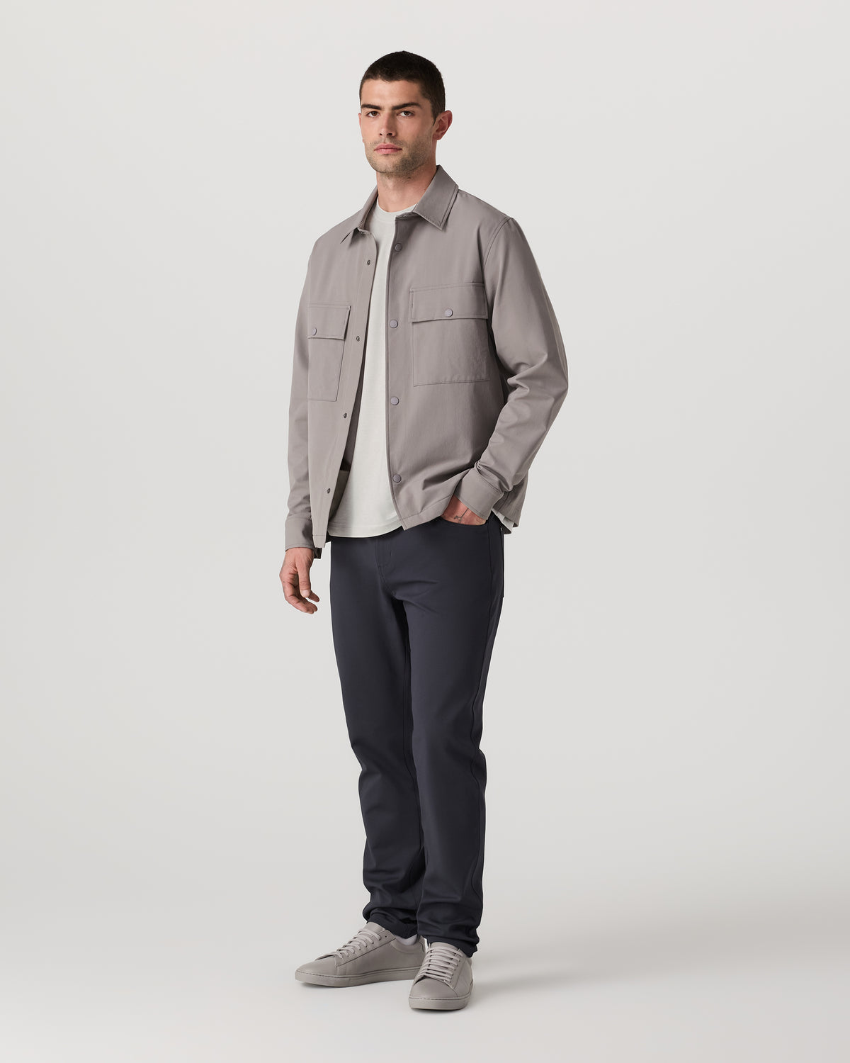 Men's Short Sleeve Ponto Tee - Relaxed Salt Heather | Vuori
