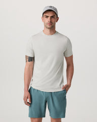 Men's Short Sleeve Ponto Performance Tee Salt Heather | Vuori Discount