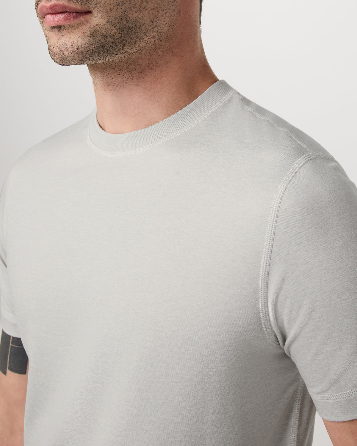 Men's Short Sleeve Ponto Performance Tee Salt Heather | Vuori Discount