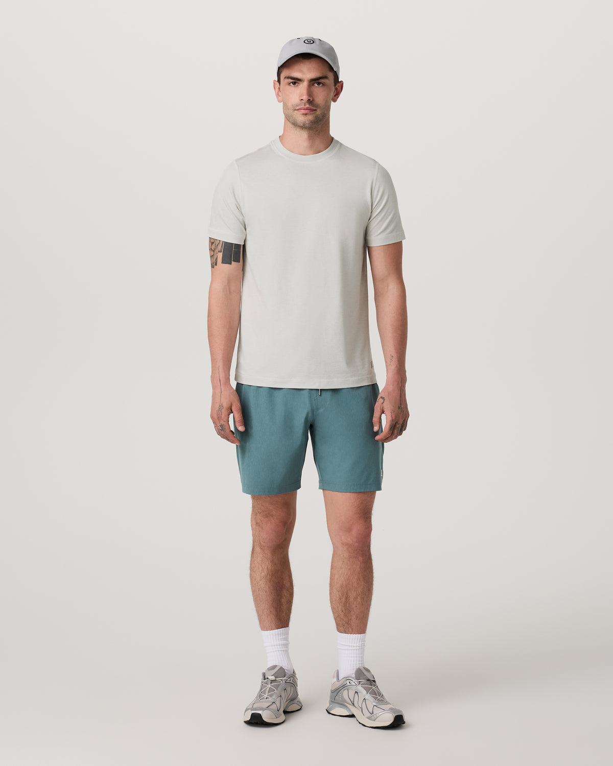 Men's Short Sleeve Ponto Performance Tee Salt Heather | Vuori Discount