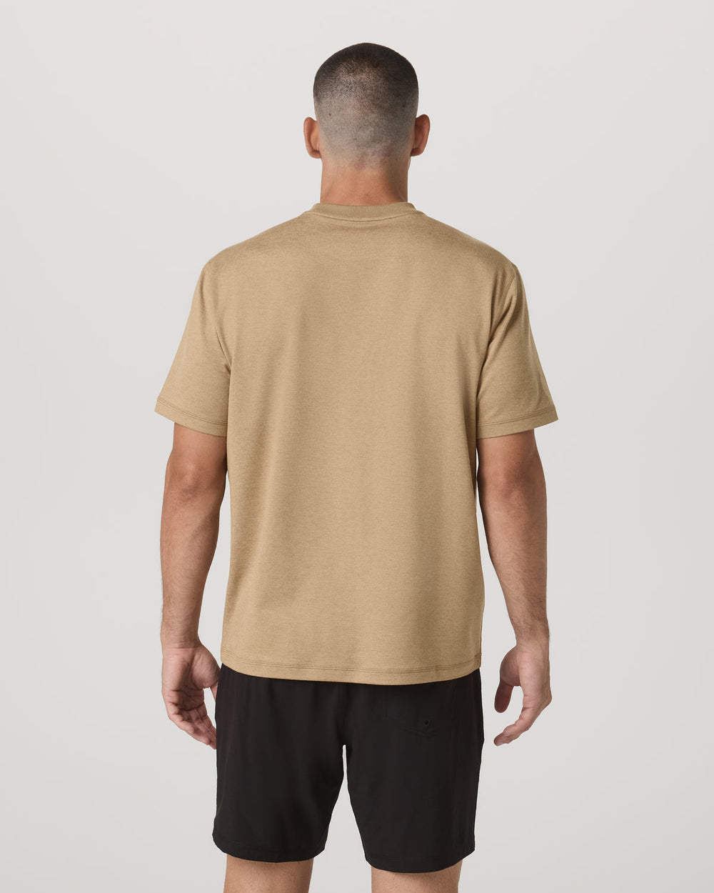 Men's Short Sleeve Ponto Tee - Relaxed Sungold Heather | Vuori On sale