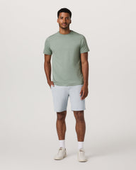 Men's Short Sleeve Ponto Performance Tee Thyme Heather | Vuori For sale