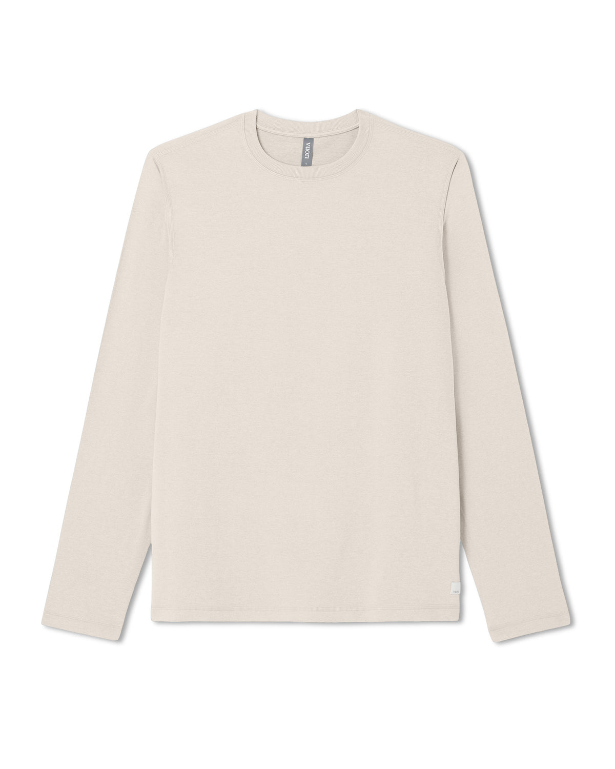 Men's Long Sleeve Ponto Performance Tee Oatmeal Heather | Vuori Online