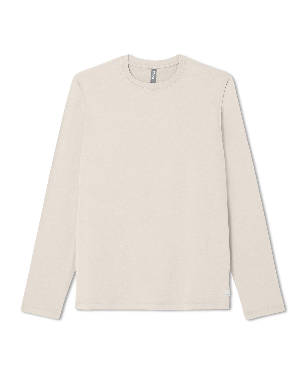 Men's Long Sleeve Ponto Performance Tee Oatmeal Heather | Vuori Online