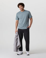Short Sleeve Ponto Tee - Relaxed Fit Dusty Blue Heather | Vuori Outlet