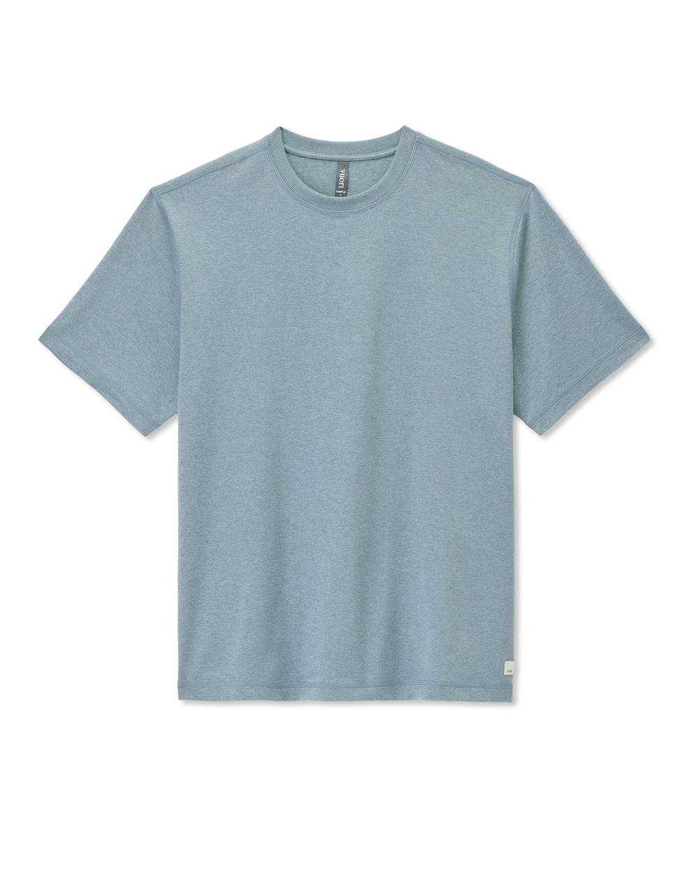 Short Sleeve Ponto Tee - Relaxed Fit Dusty Blue Heather | Vuori Outlet