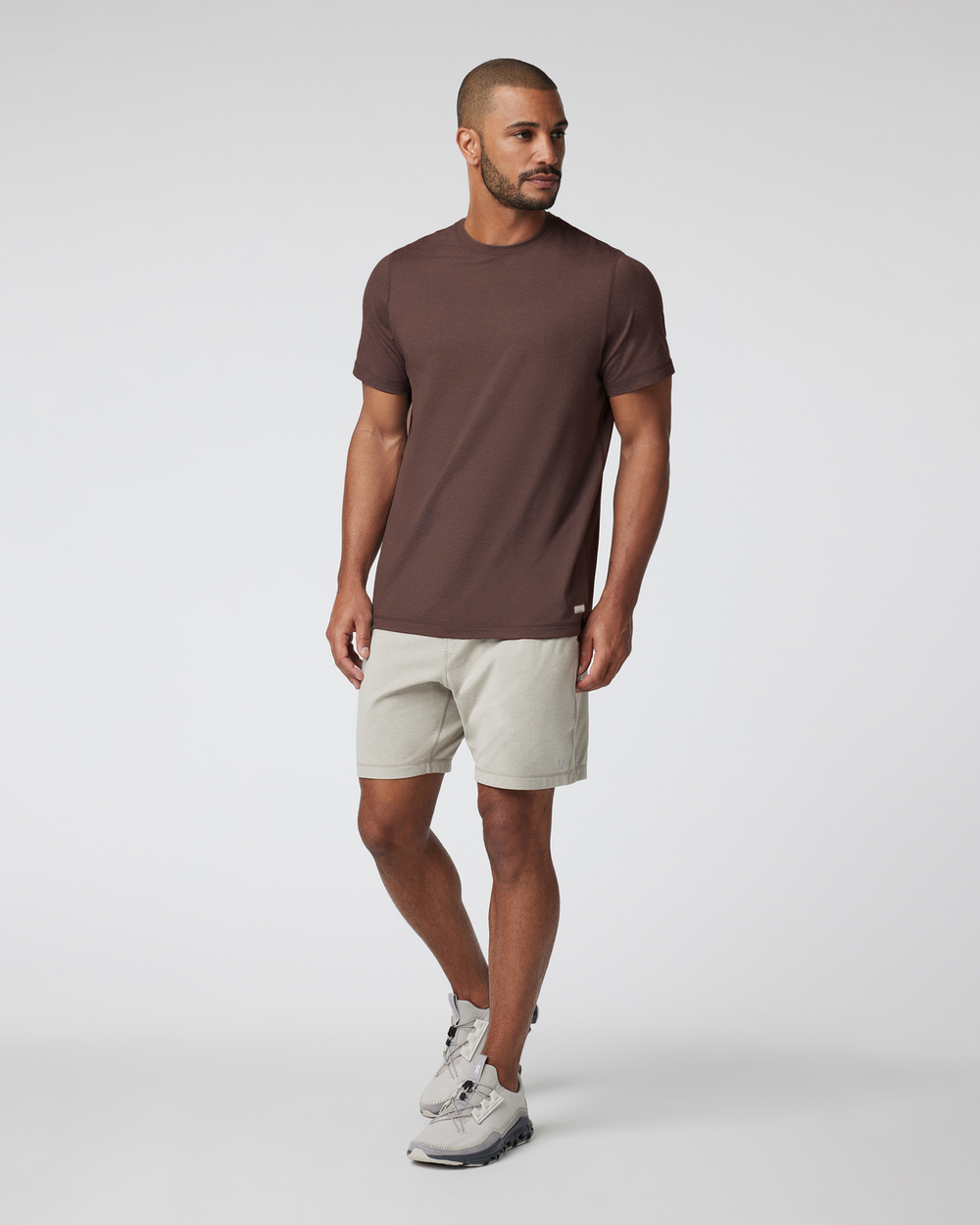 Short Sleeve Ponto Performance Tee Java Heather | Vuori US
