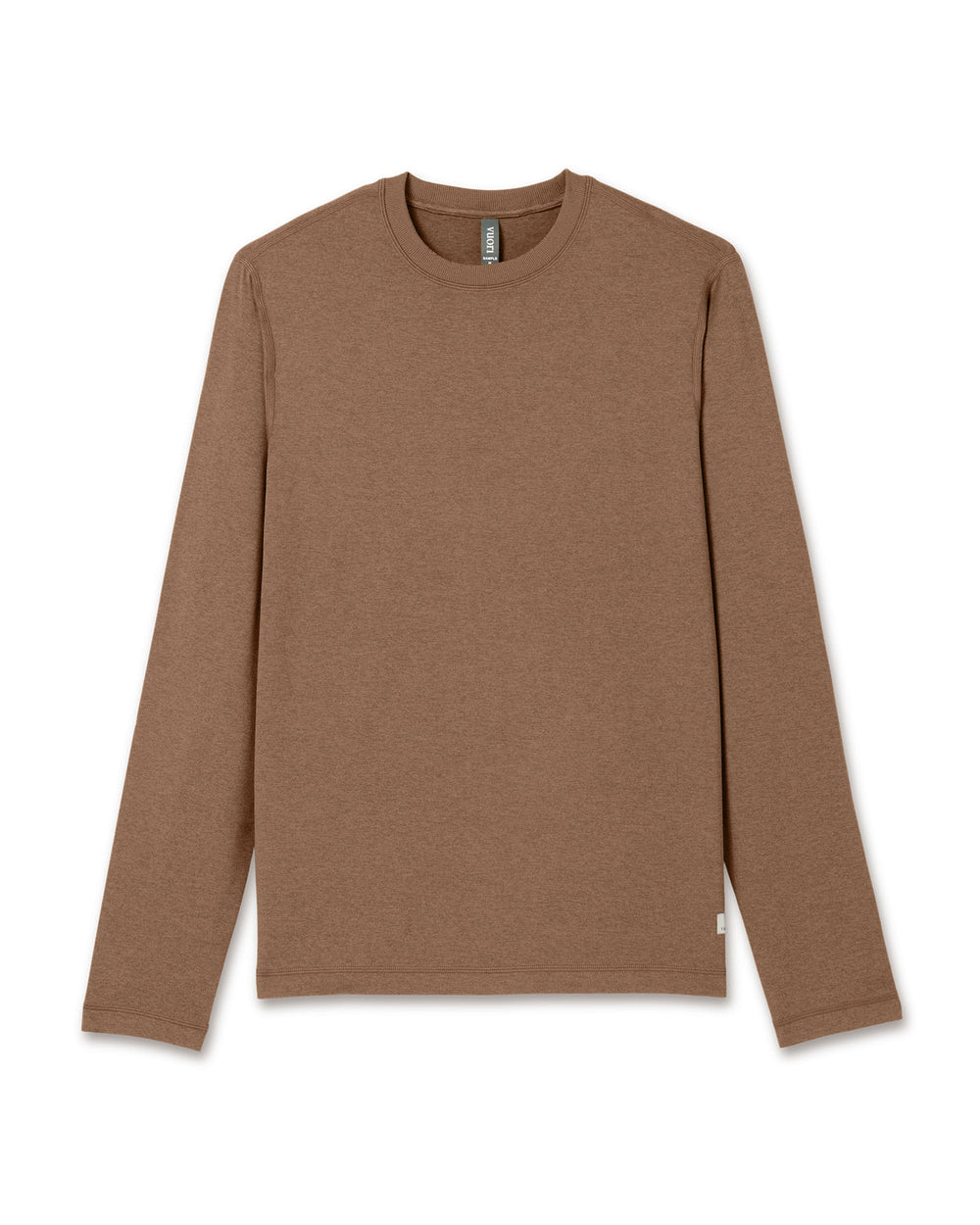 Long Sleeve Ponto Performance Tee Pecan Heather | Vuori