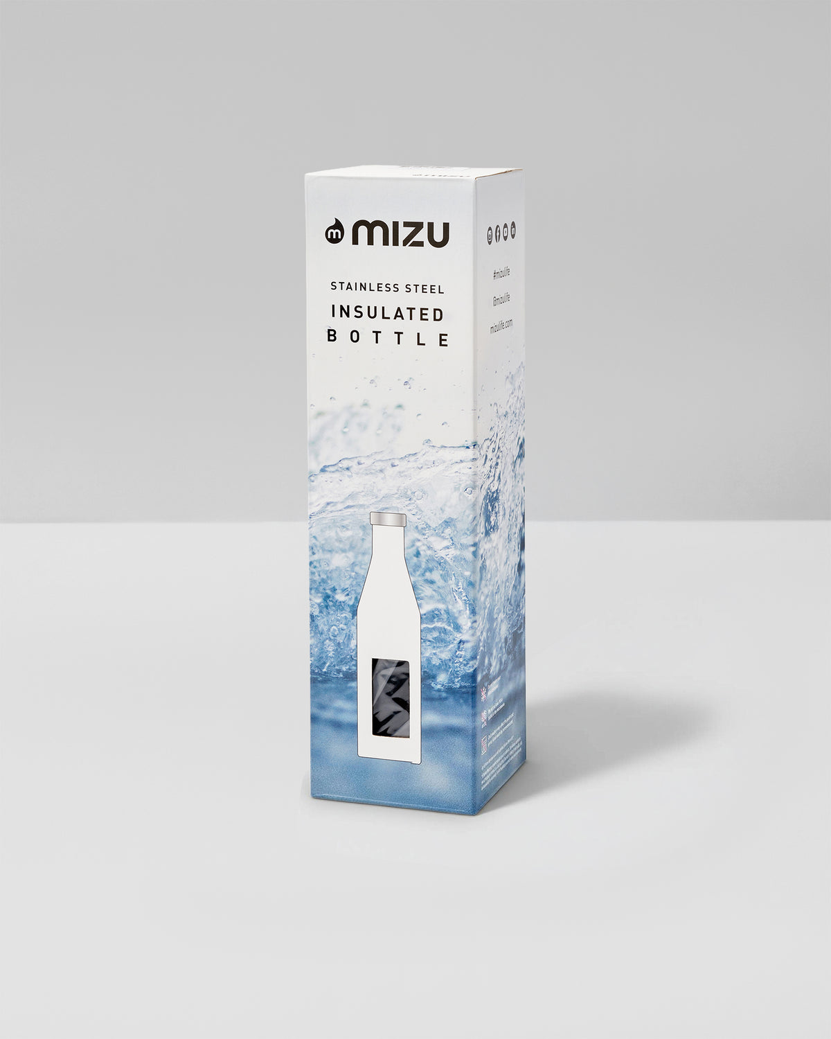S6 Wordmark Mizu Water Bottle Black Insulated Bottle | Vuori On sale