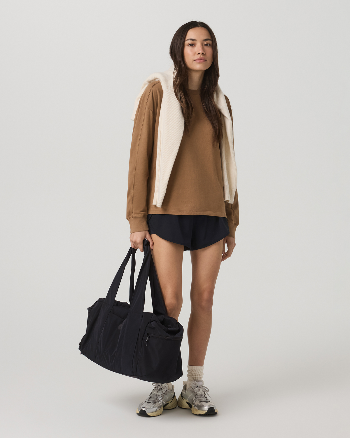 Long Sleeve Heavyweight Cotton Tee Women's Acorn Shirt | Vuori Outlet