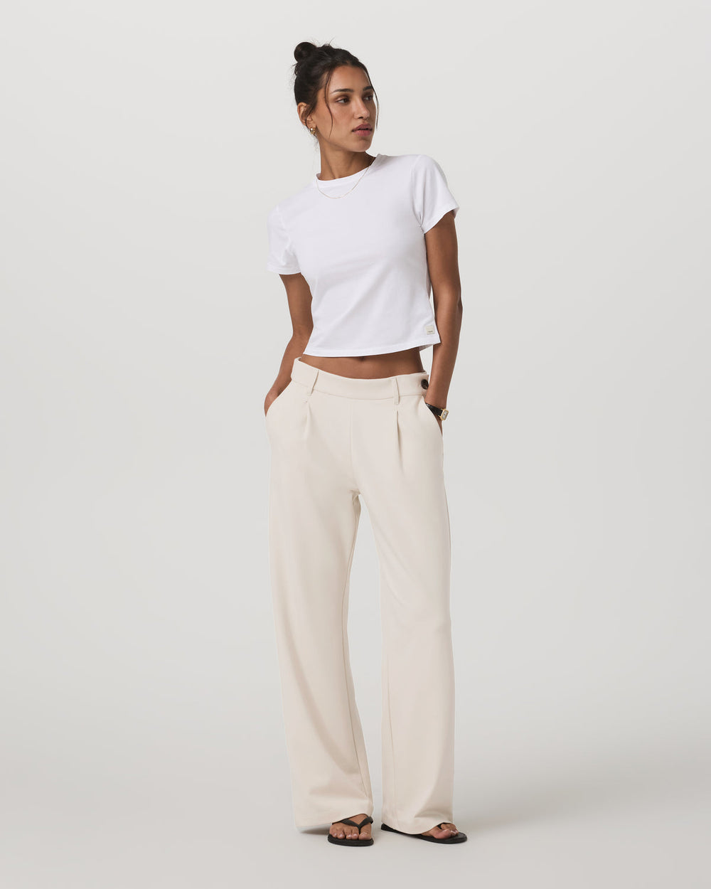 Maven Wideleg Pant Women's Bone Wideleg Pants | Vuori US