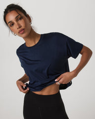 Energy Tee Women's Blue Coast Oversized Tee Shirt | Vuori US